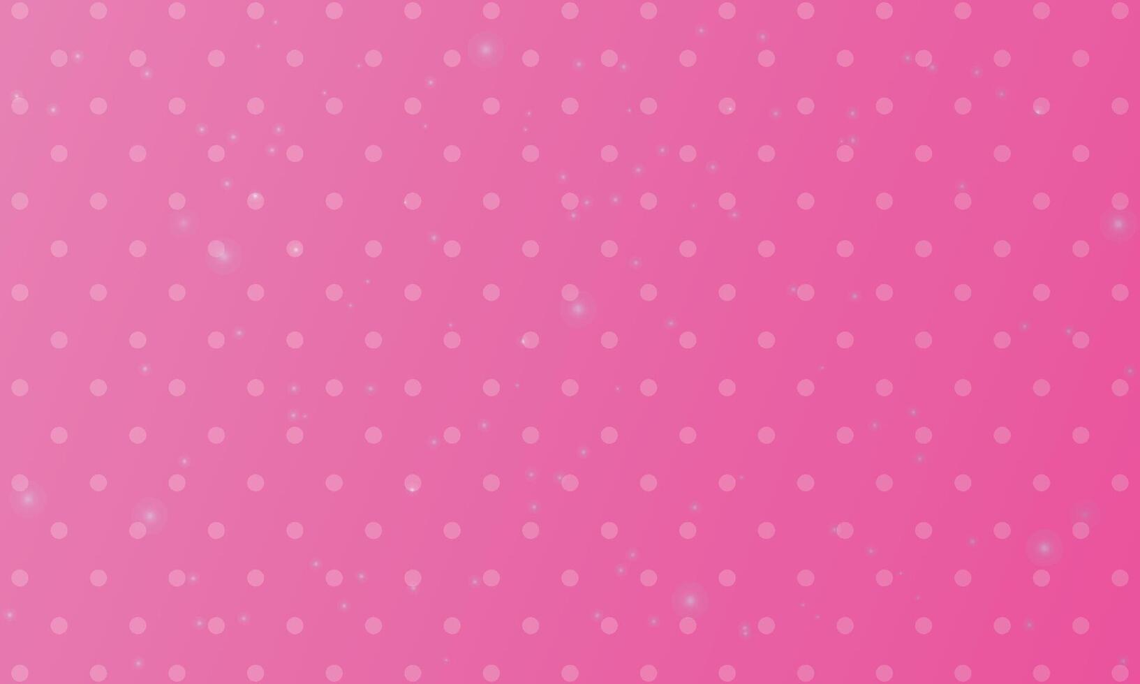 Design pink polka dot with bokeh background vector
