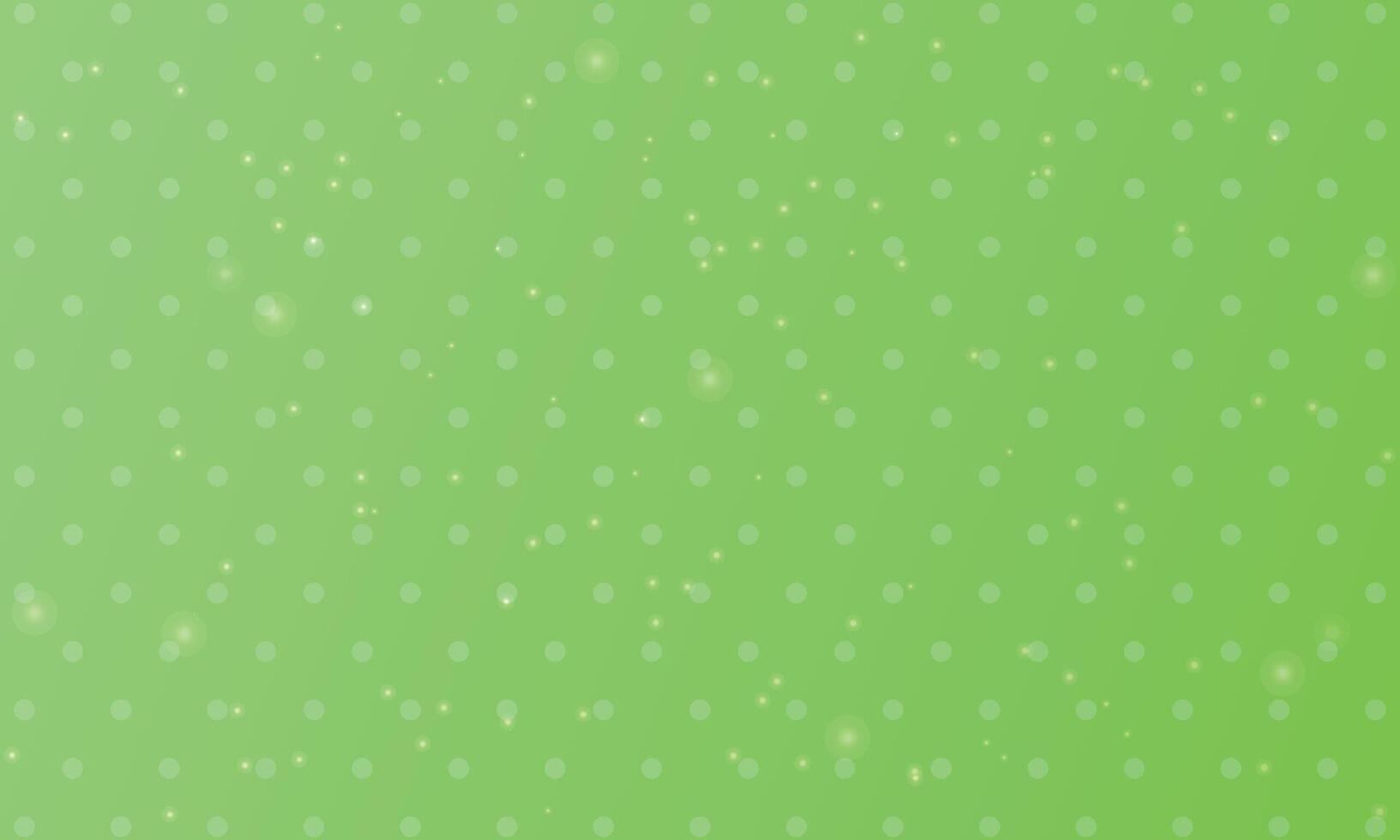 Design green polka dot with bokeh background vector
