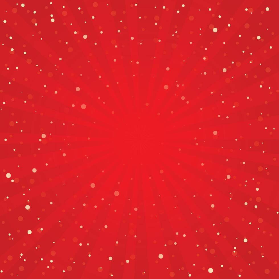 Christmas of big and small snowflakes in red colors background vector