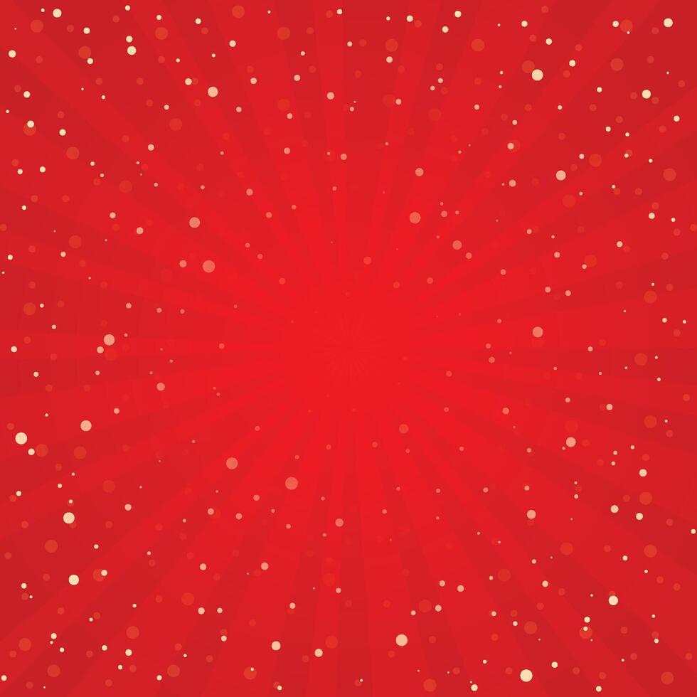 Navidad de grande y pequeño copos de nieve en rojo colores antecedentes vector