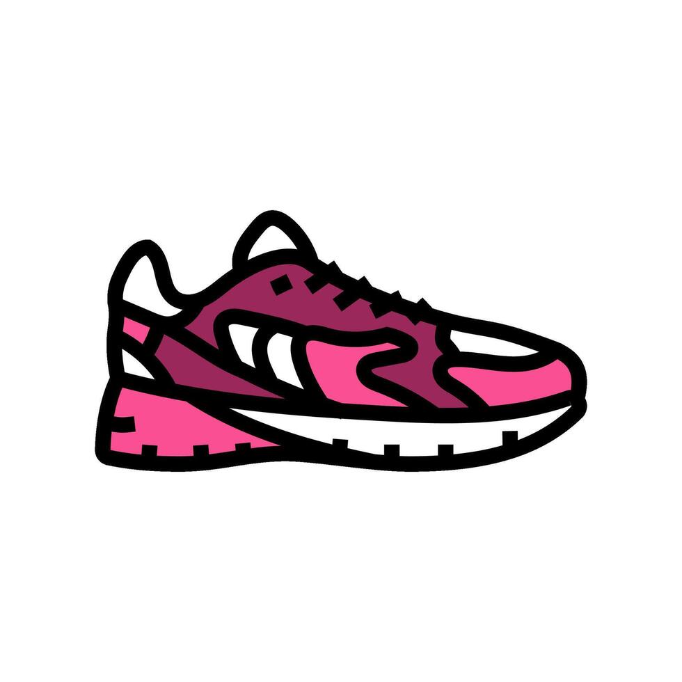 zapatillas ropa color icono ilustración vector