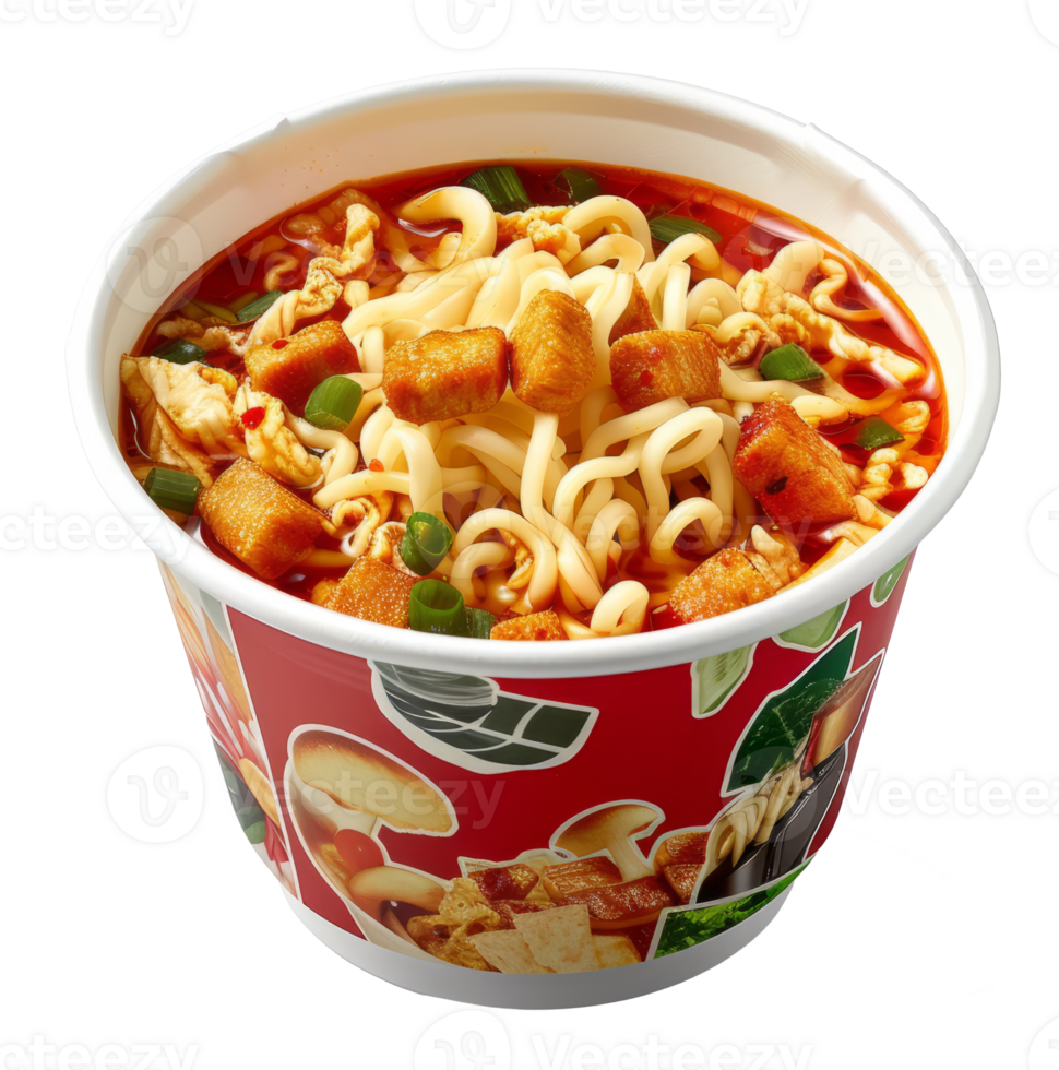 instant noodle isolated on transparent background png