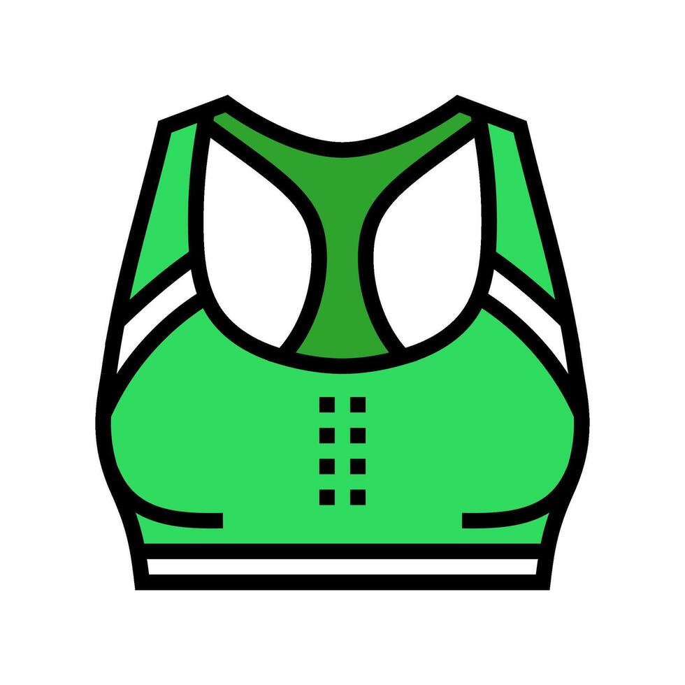 sports bra clothing color icon illustration vector