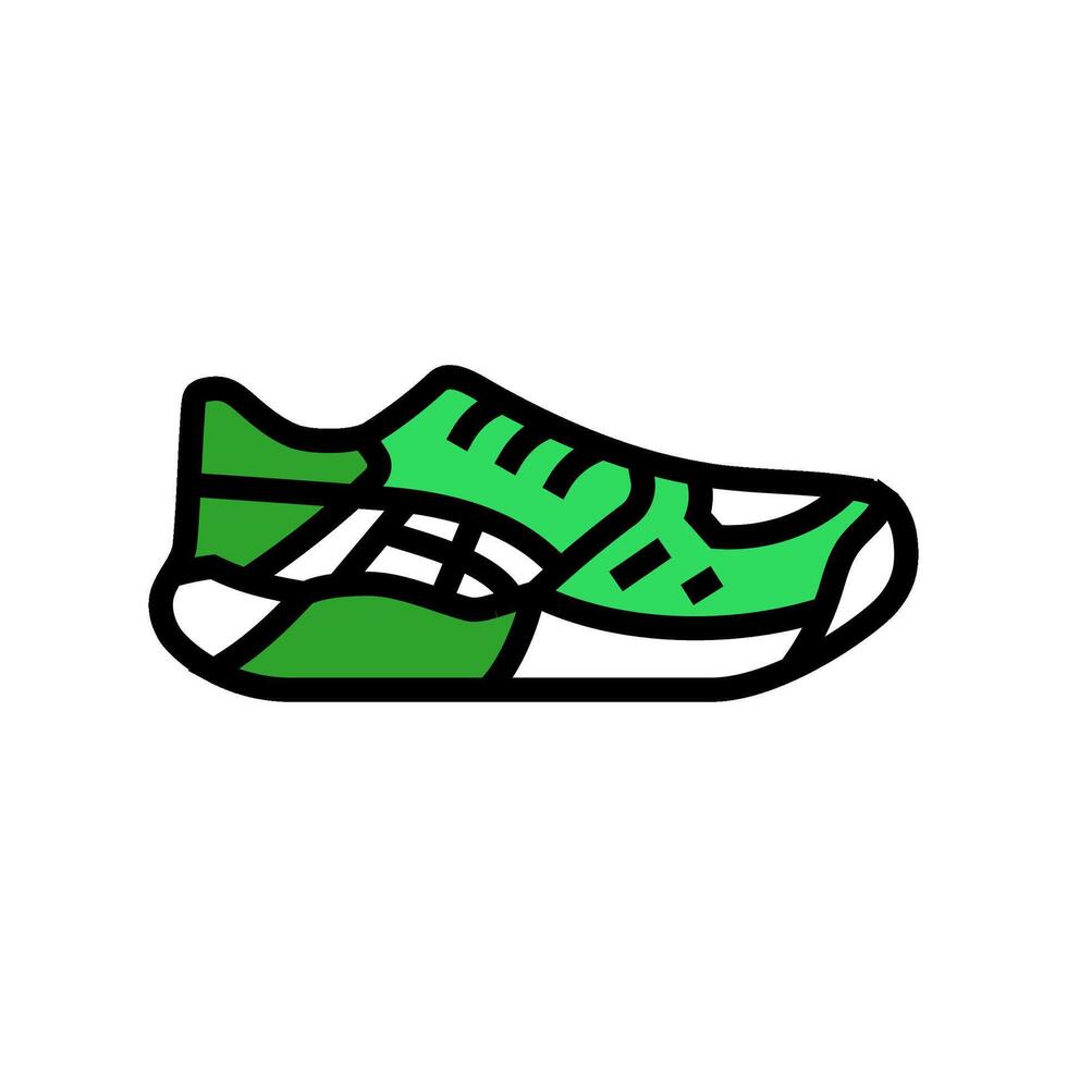 atlético Zapatos ropa color icono ilustración vector