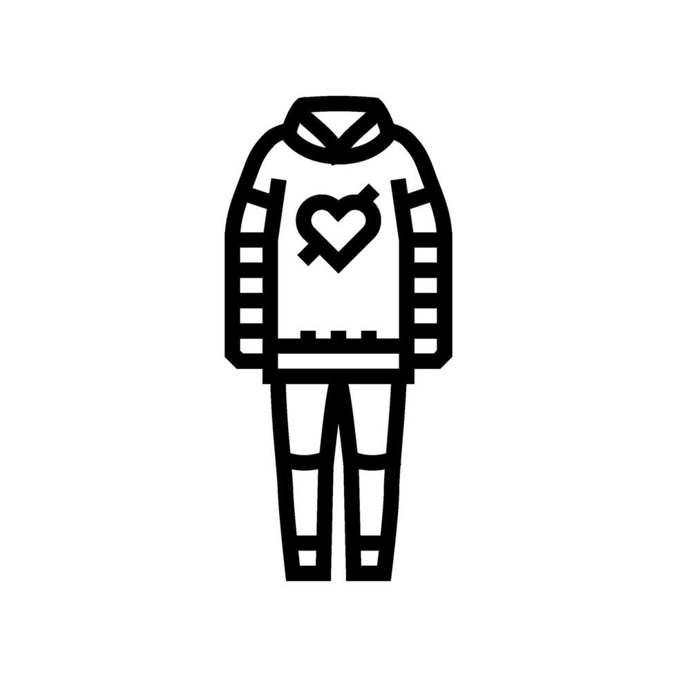 emo fashion line icon illustration vector