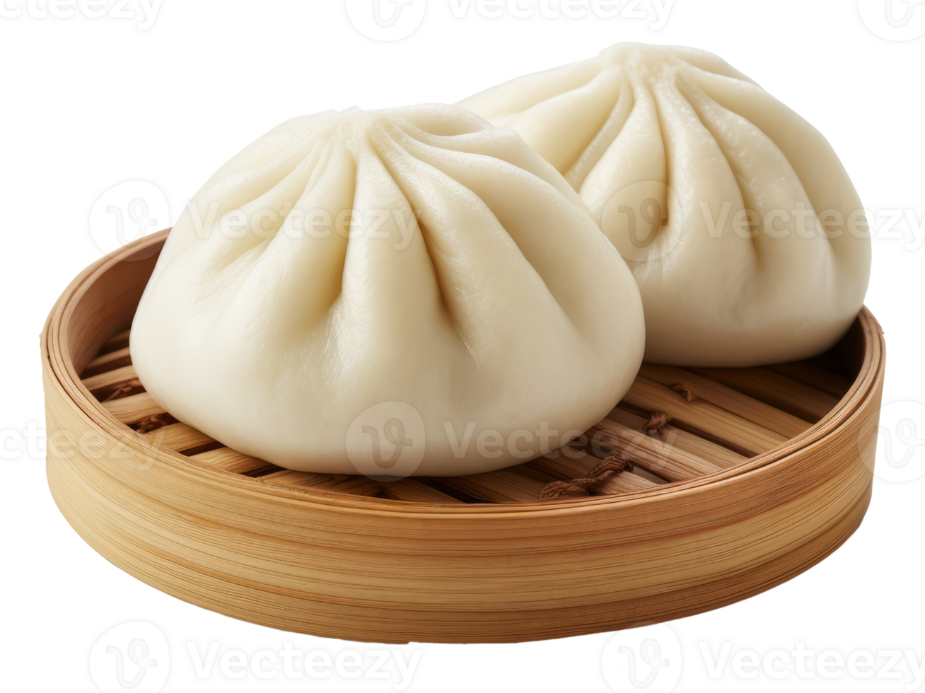 chinese steam bun isolated on transparent background png