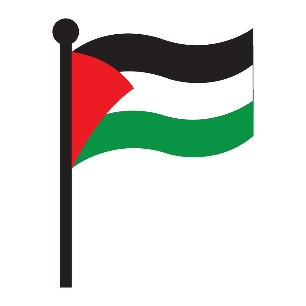 palestine flag icon illustration design vector