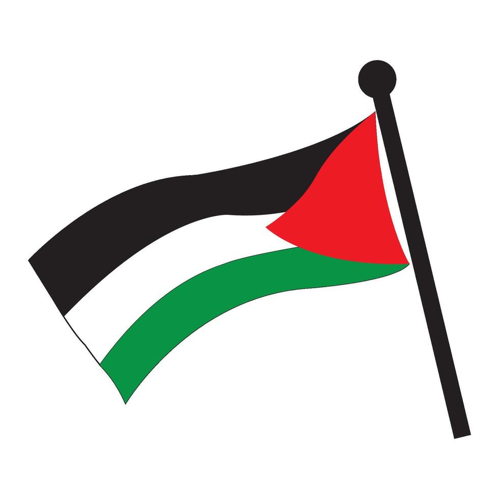 palestine flag icon illustration design vector