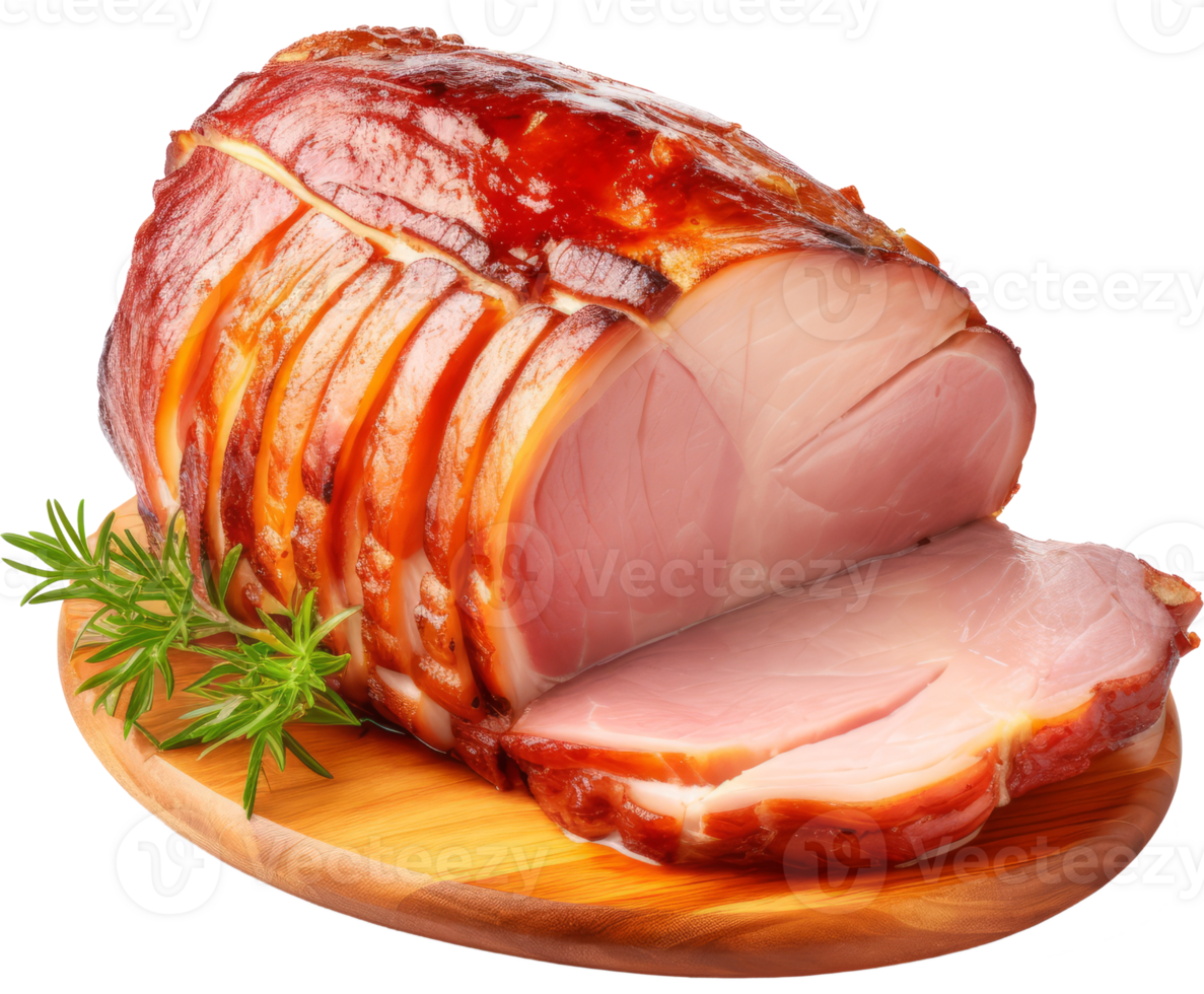 ham isolated on transparent background png
