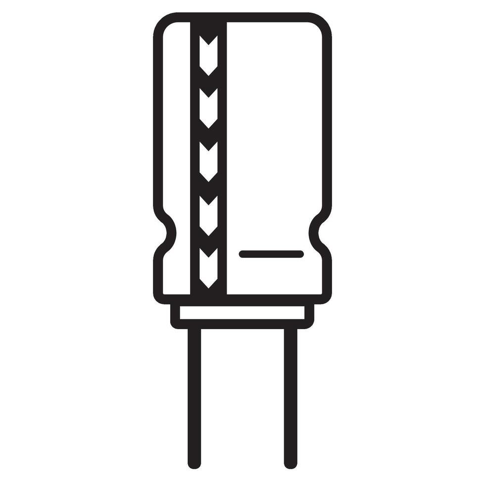 electrical capacitor icon illustrator design vector