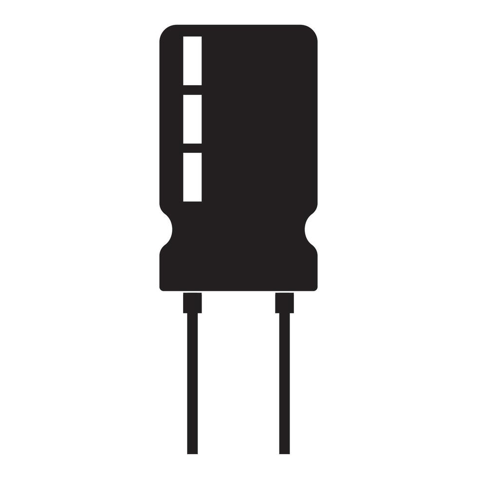 electrical capacitor icon illustrator design vector