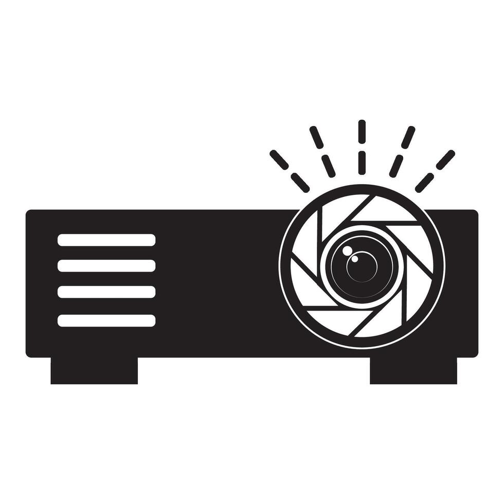 film projector icon illustrator design vector