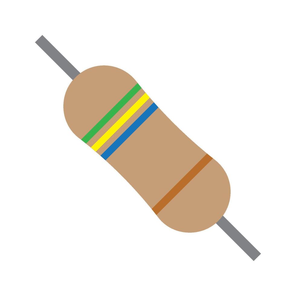 Electrical resistor icon illustration design vector