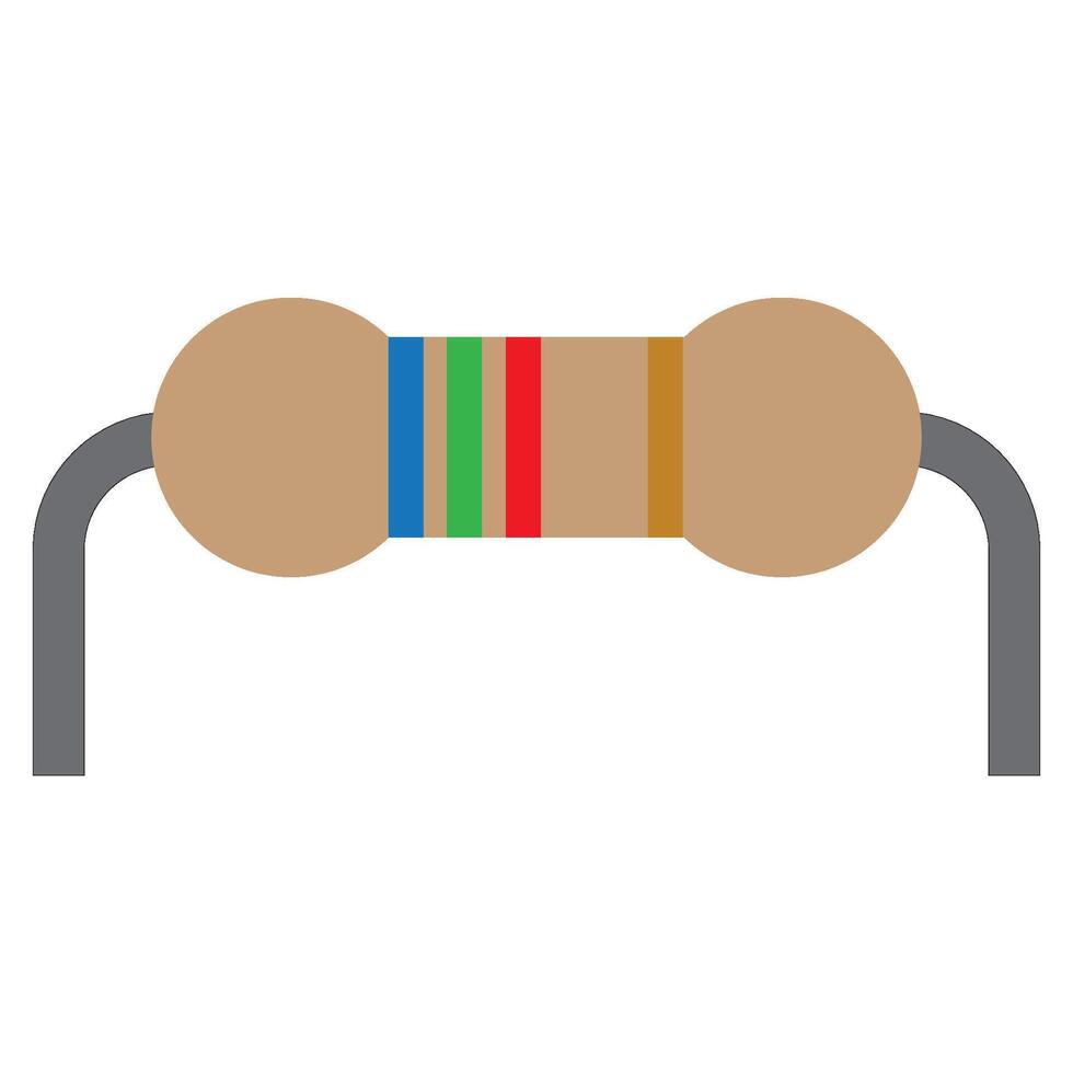 Electrical resistor icon illustration design vector