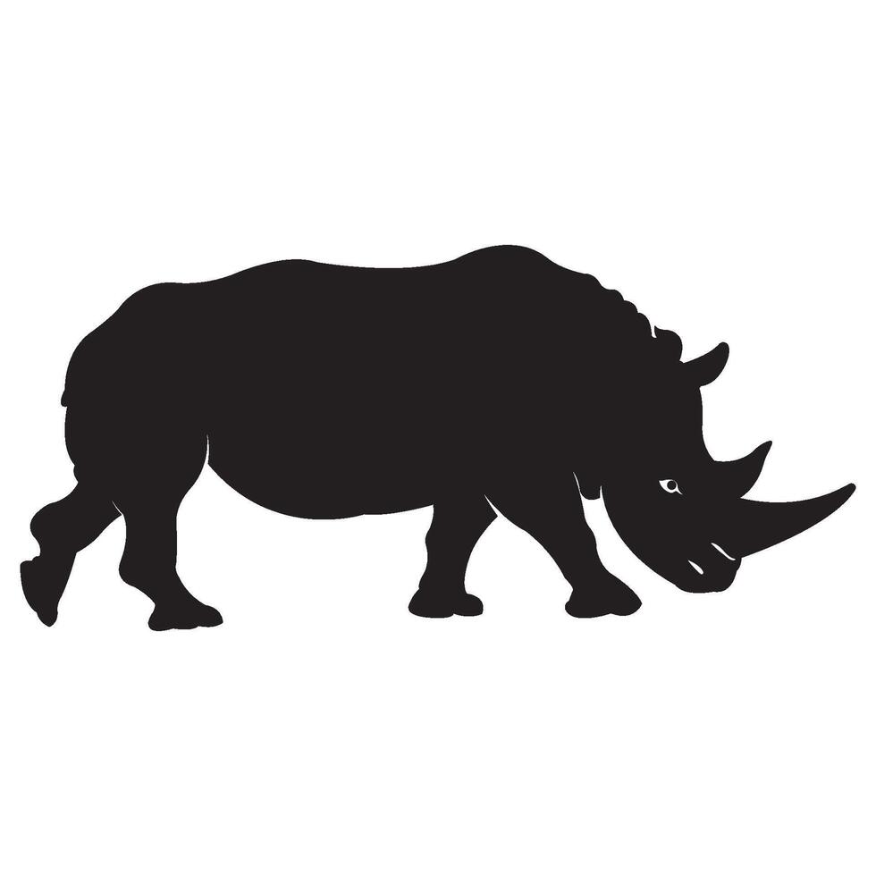 rhino icon illustration design template vector