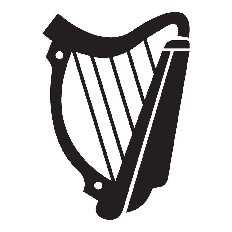 lyre icon illustration design template vector