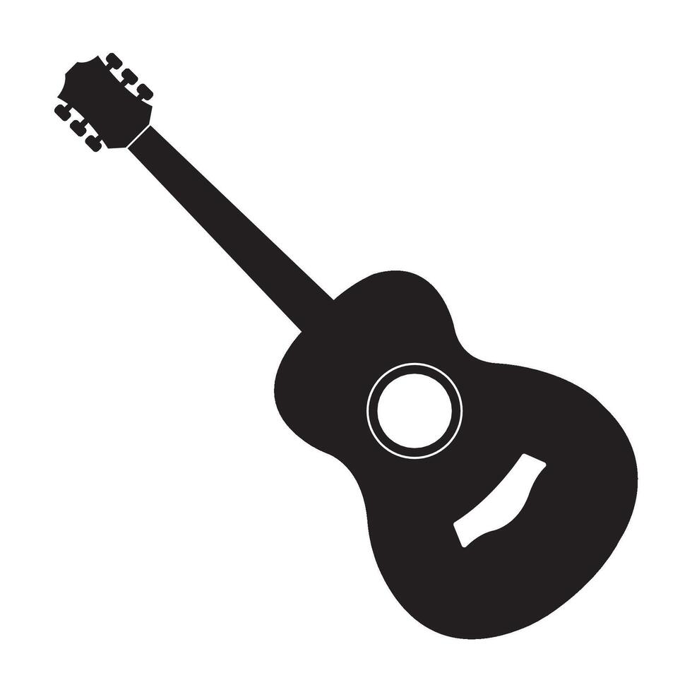 guitarra icono ilustración diseño modelo vector