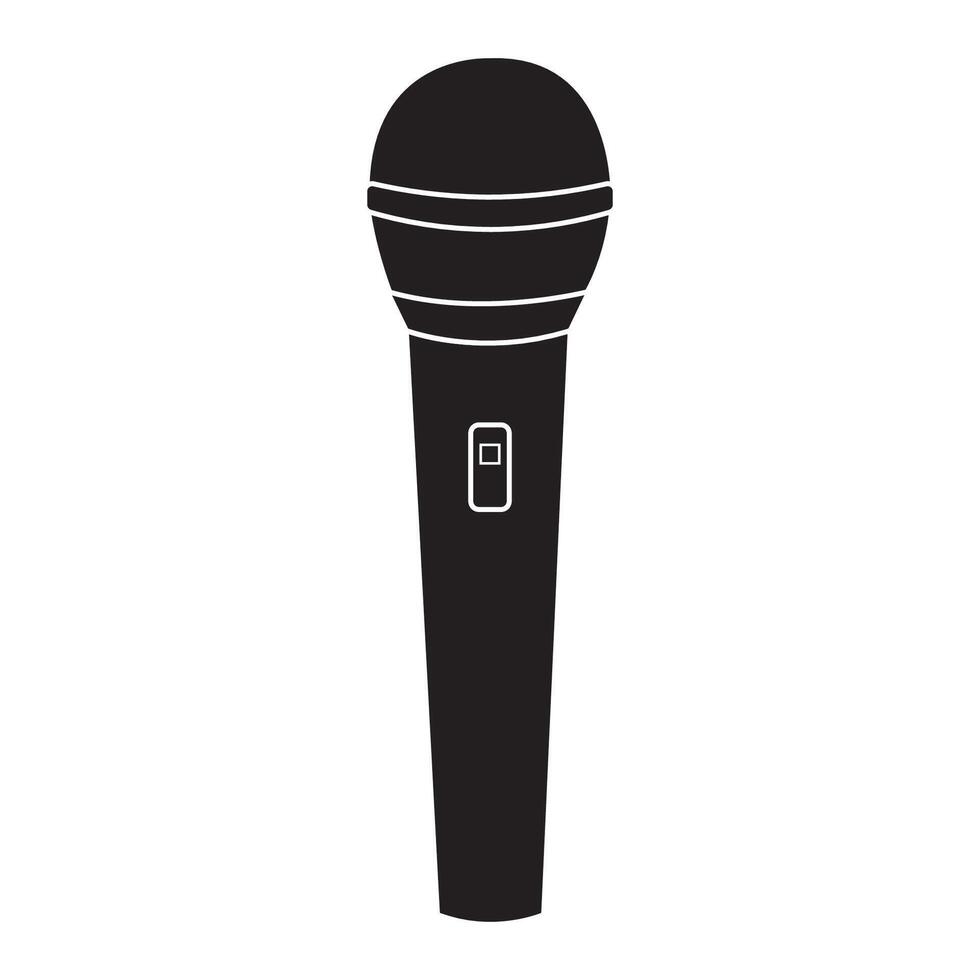 microphone icon illustration design template vector