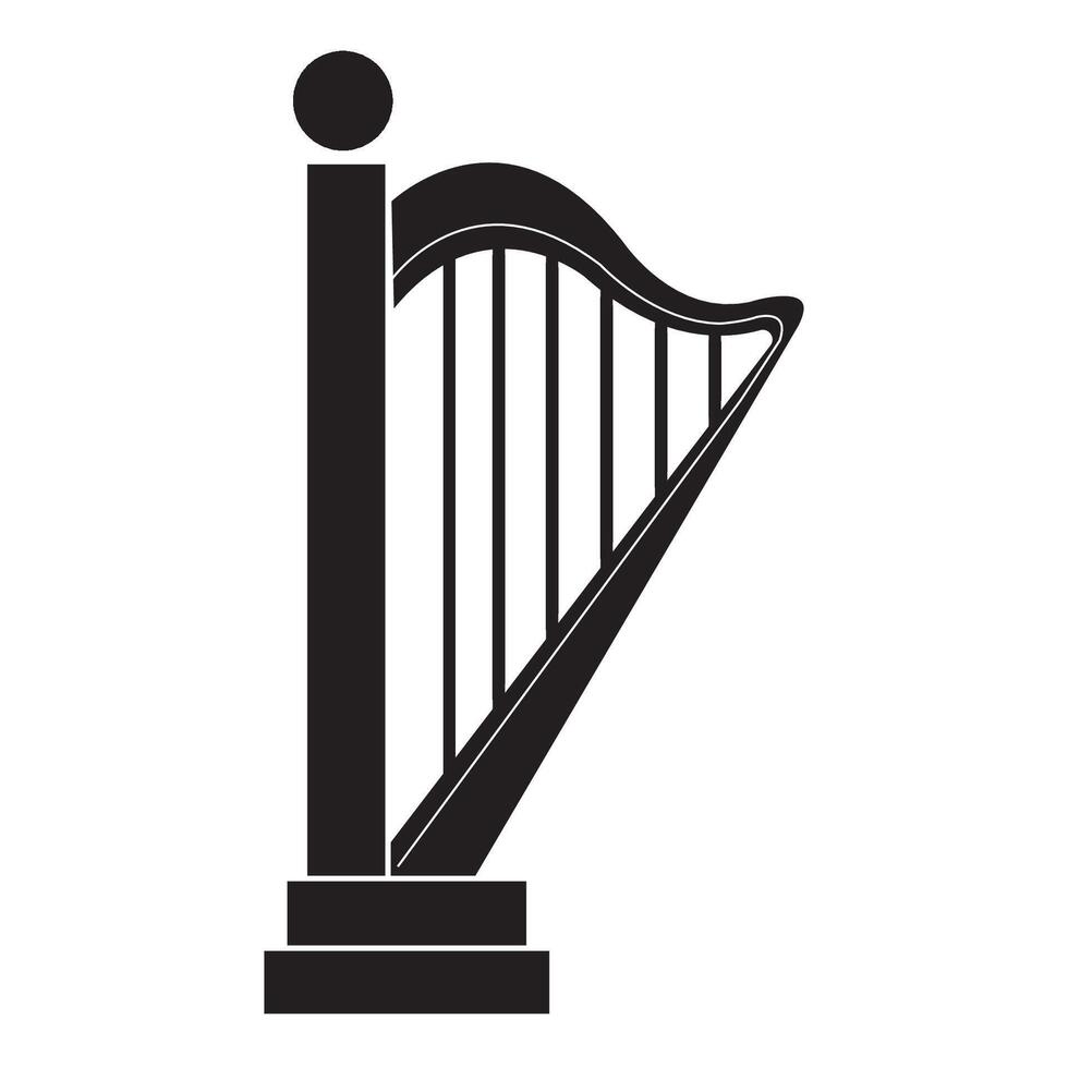 lyre icon illustration design template vector