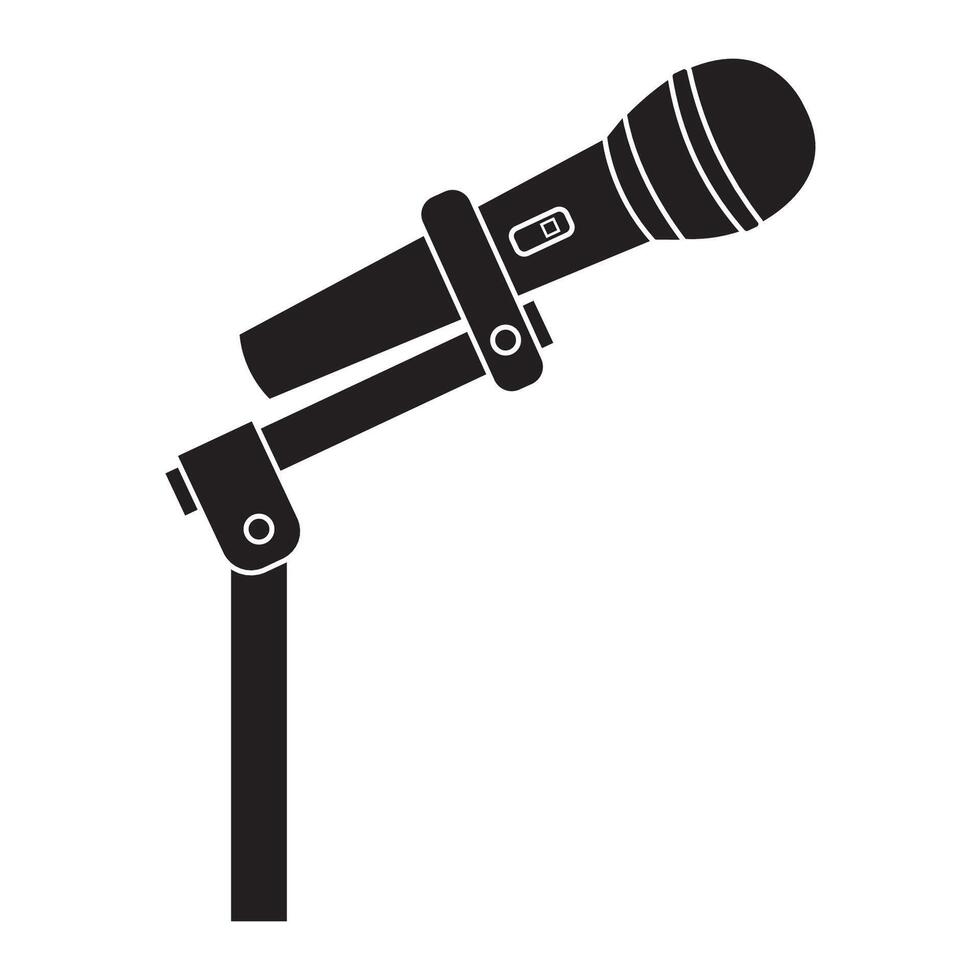 microphone icon illustration design template vector