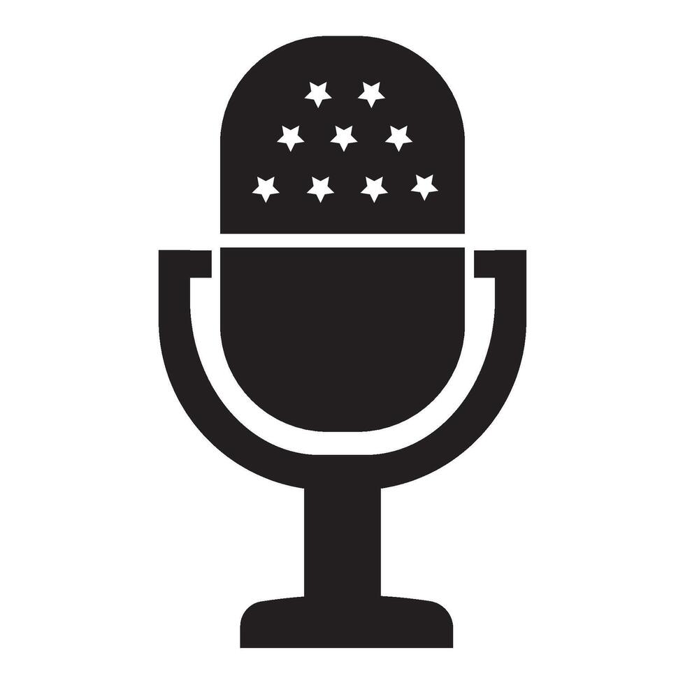 microphone icon illustration design template vector
