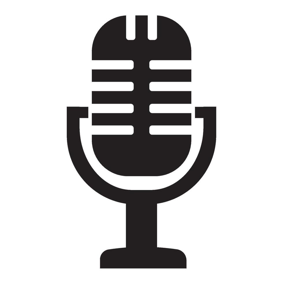microphone icon illustration design template vector