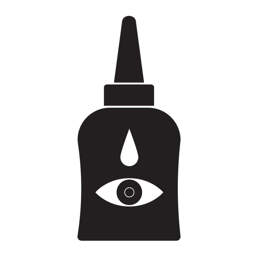 eye drops icon illustration design template vector