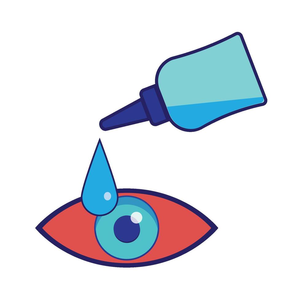 eye drops icon illustration design template vector