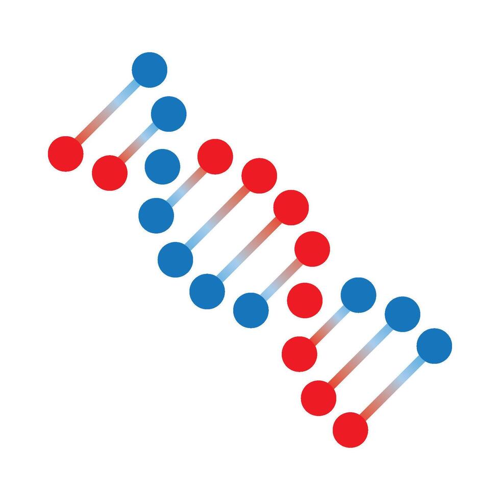 Genetic DNA icon illustration design template vector