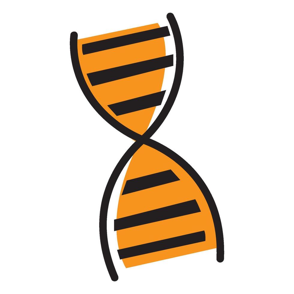 Genetic DNA icon illustration design template vector