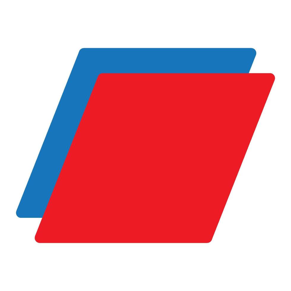 Parallelogram icon illustration design template vector