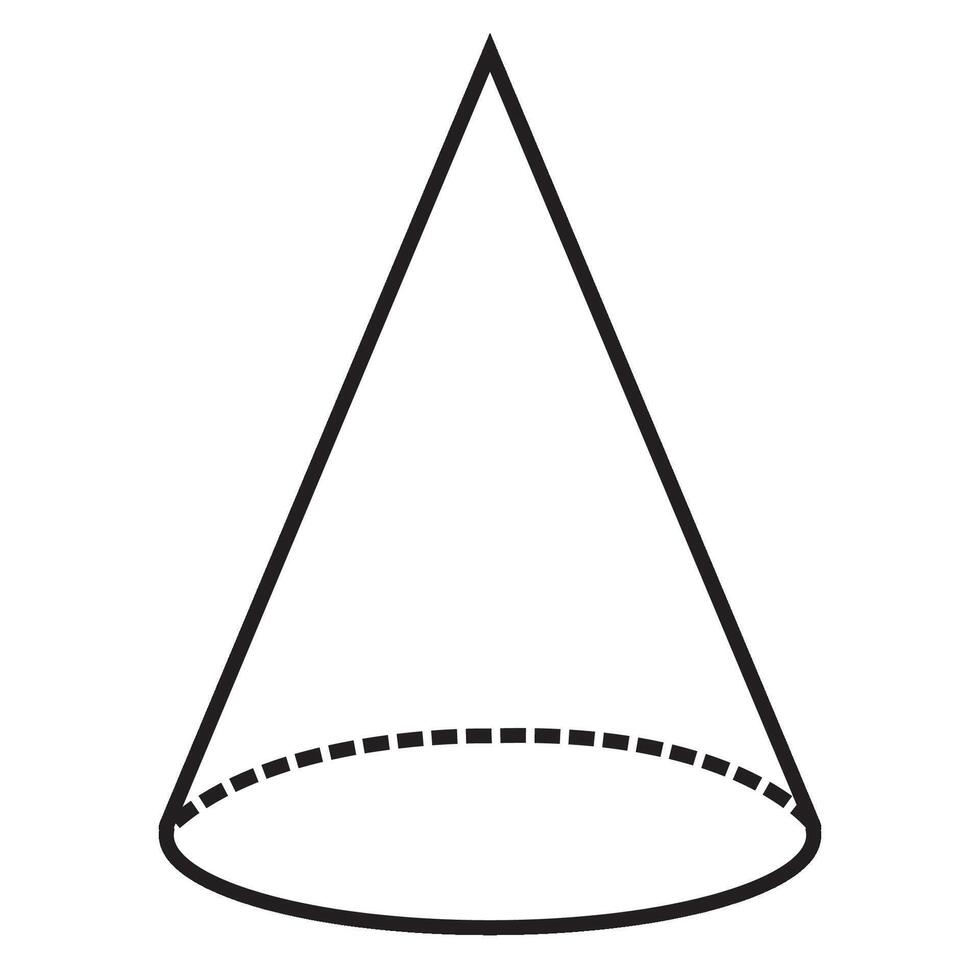 cone icon illustration design template vector