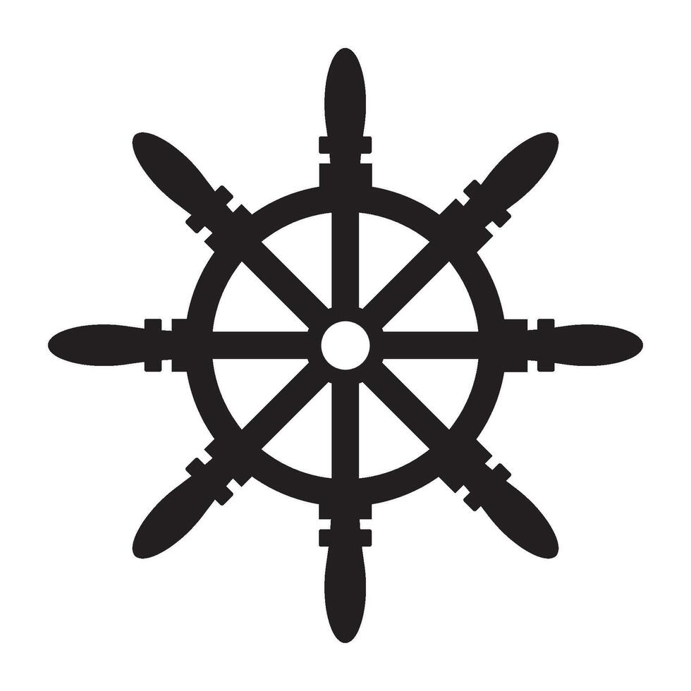 ship steering icon illustration design template vector