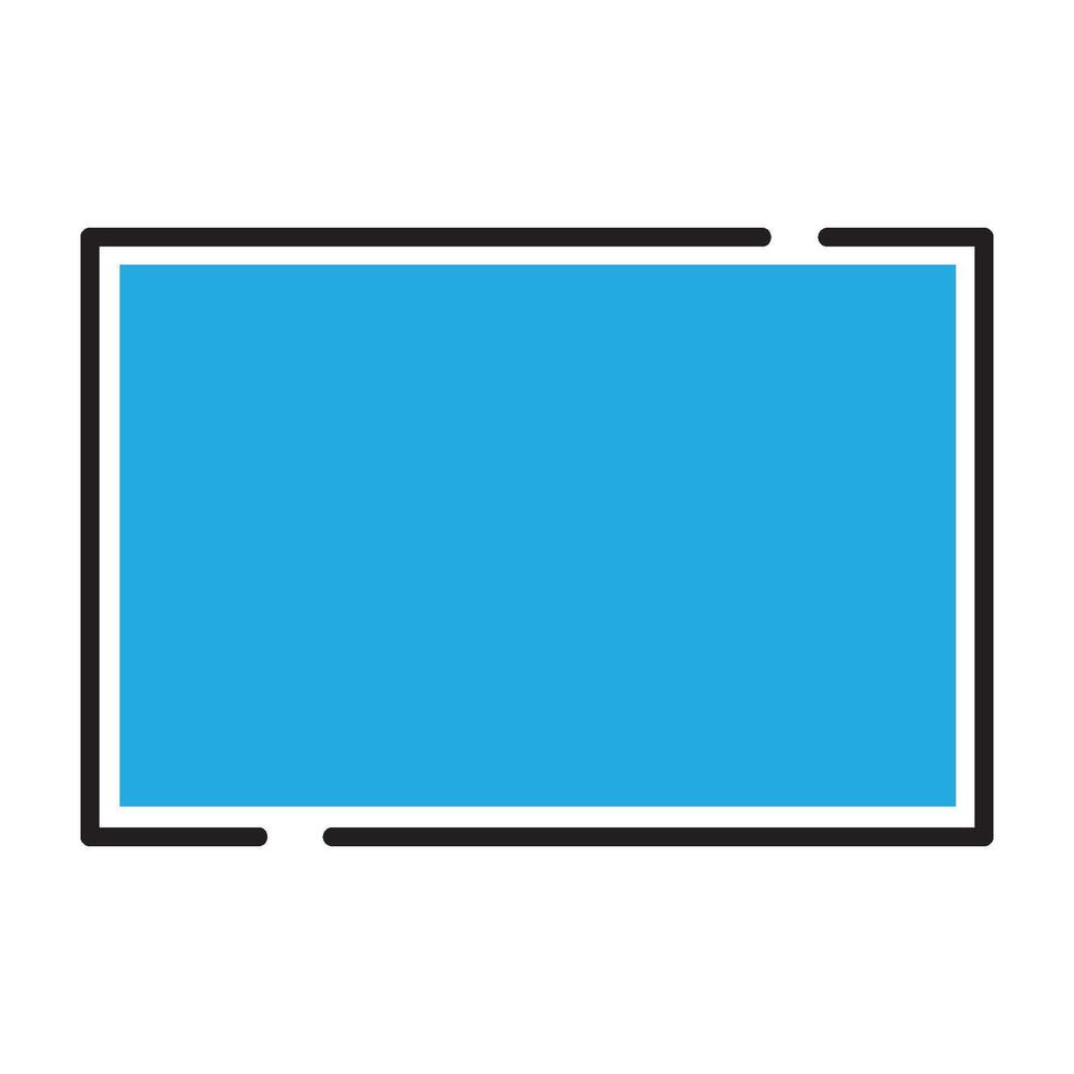 rectangle icon illustration design template vector