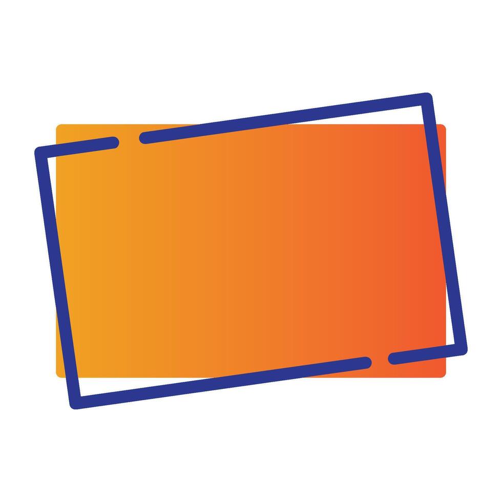 rectangle icon illustration design template vector