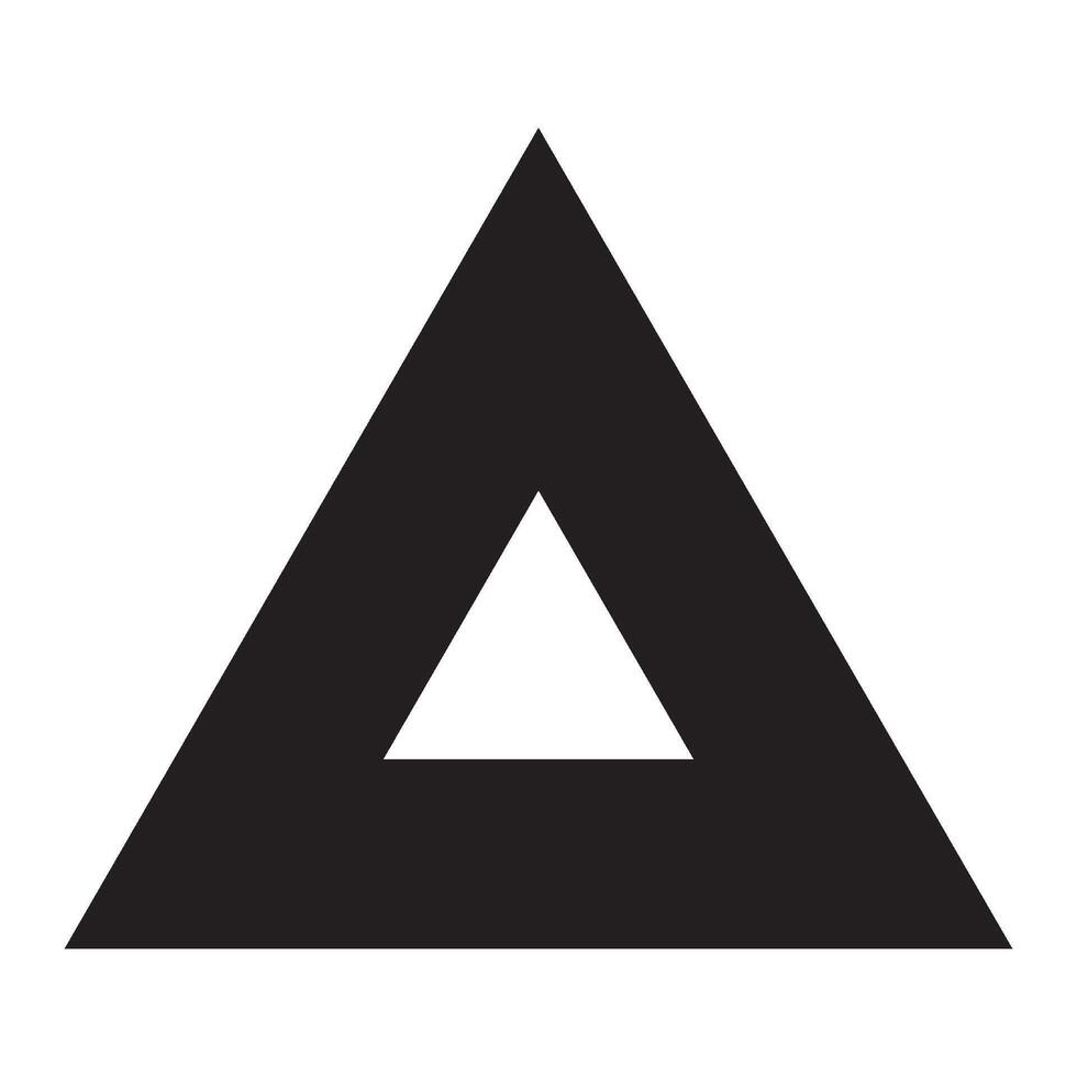 triangle icon illustration design template vector