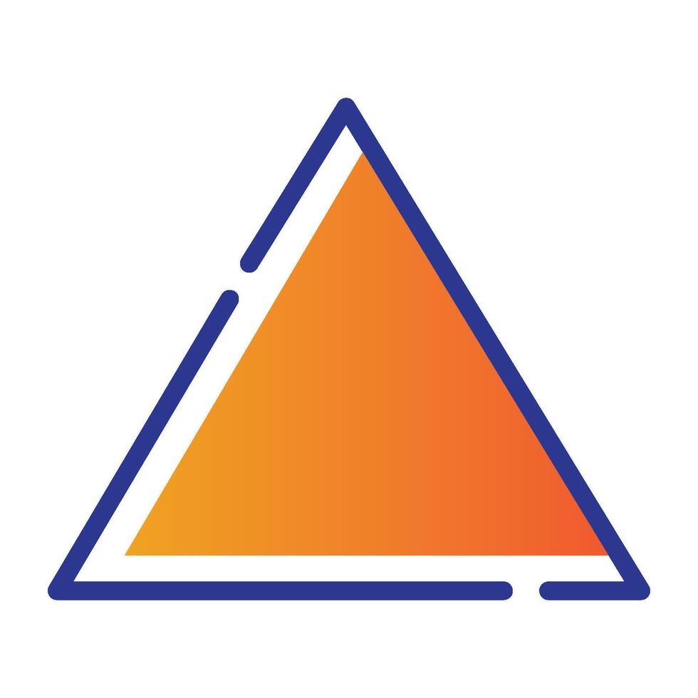 triangle icon illustration design template vector
