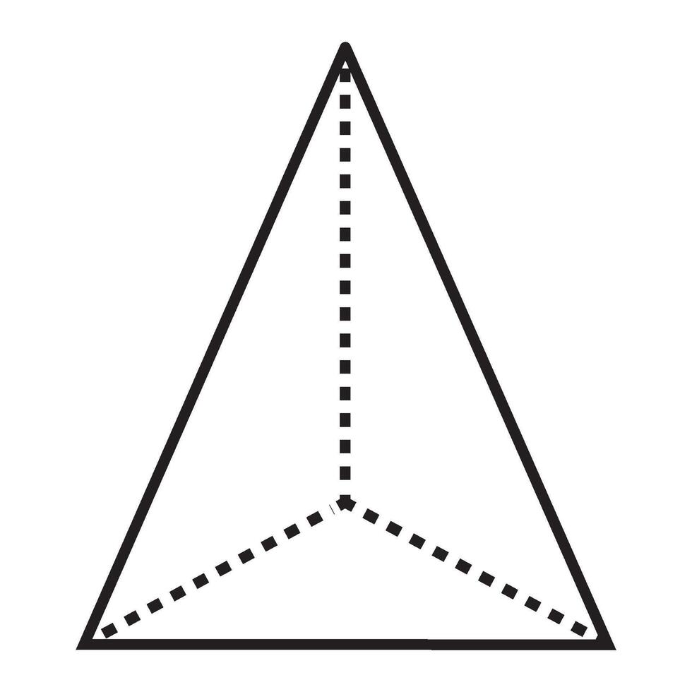 pyramid triangle icon illustration design vector