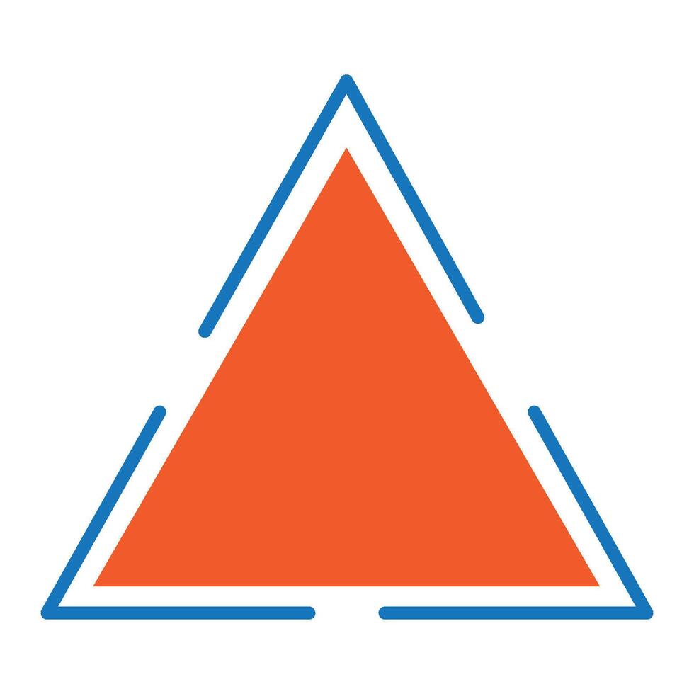 triangle icon illustration design template vector
