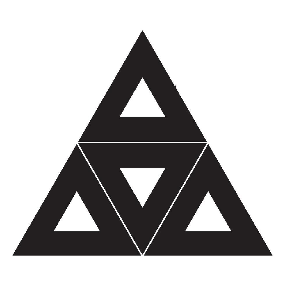 triangle icon illustration design template vector