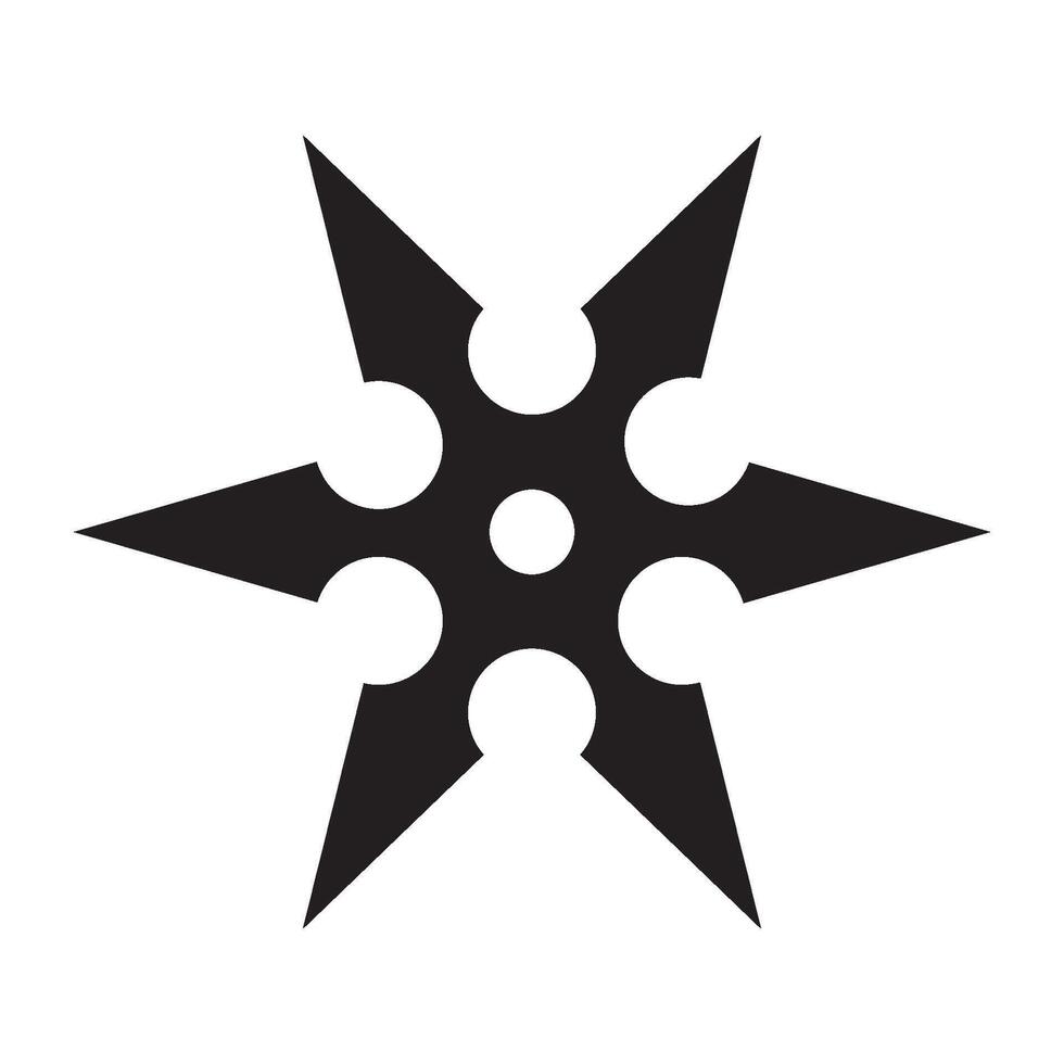 shuriken icono ilustración diseño modelo vector