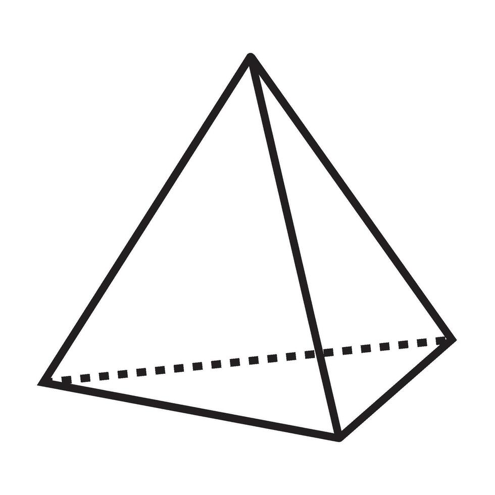 pyramid triangle icon illustration design vector