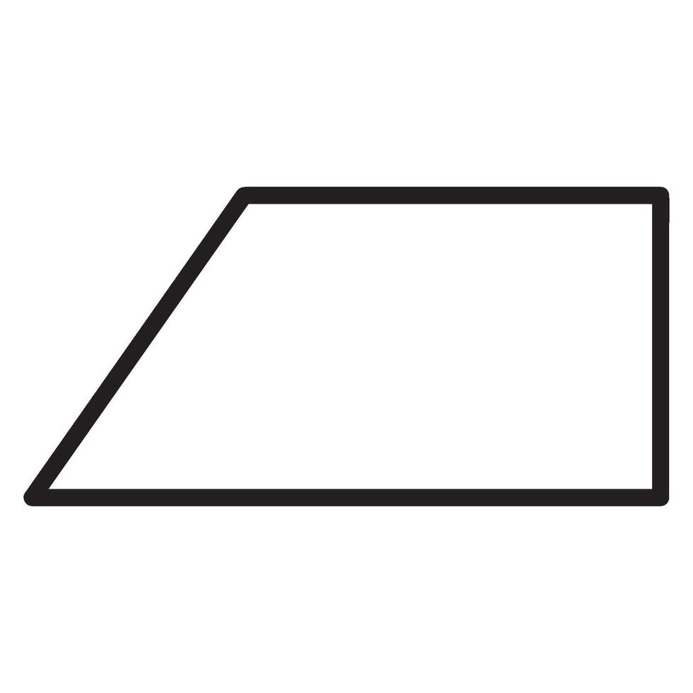 trapezoid icon illustration design template vector
