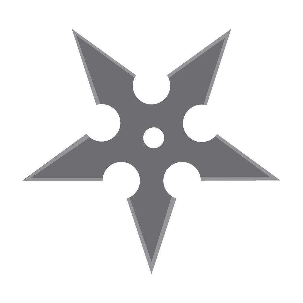 shuriken icon illustration design template vector