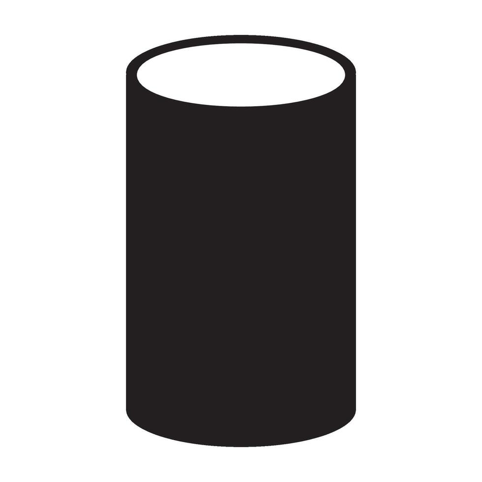 cylinder tube icon illustration design template vector