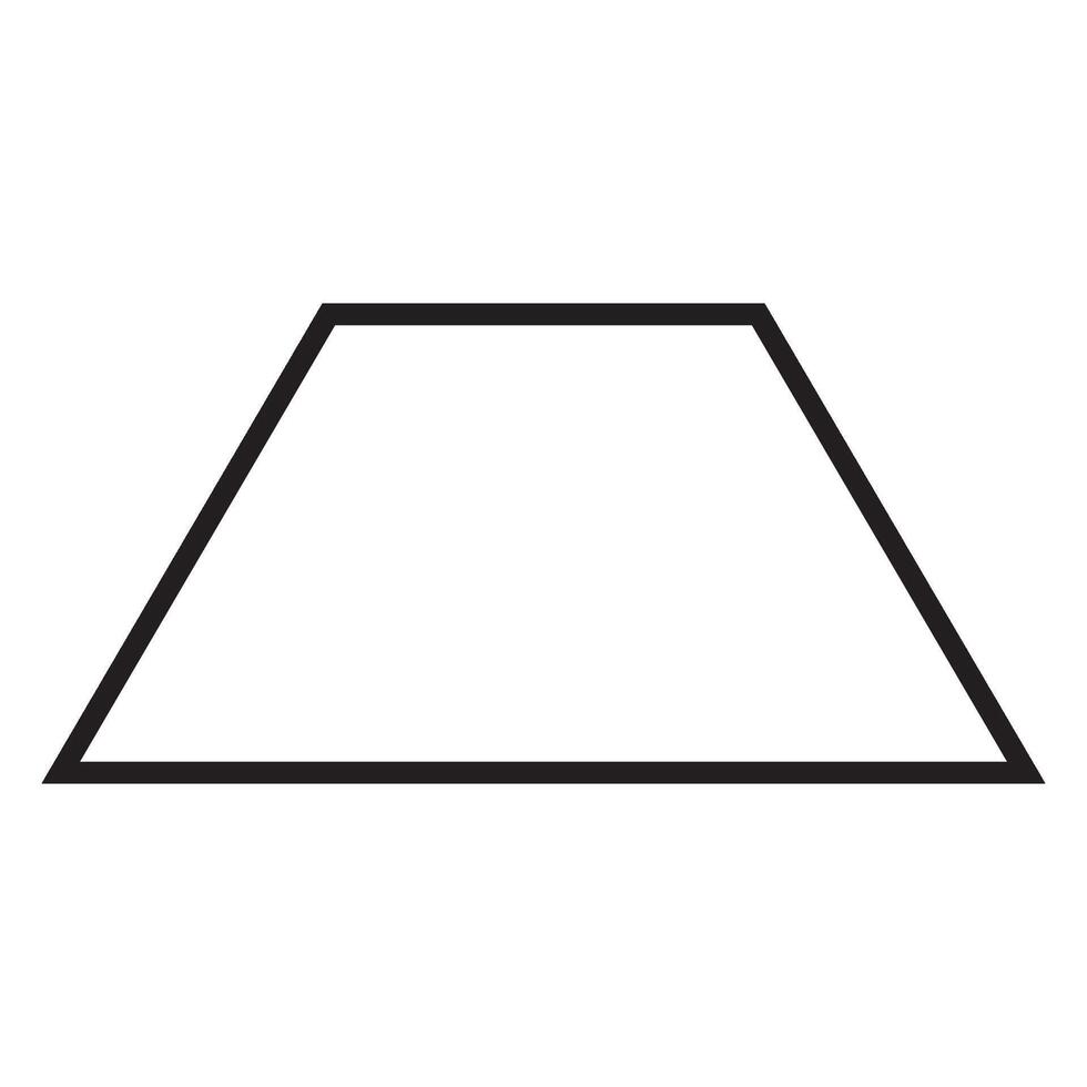 trapezoid icon illustration design template vector