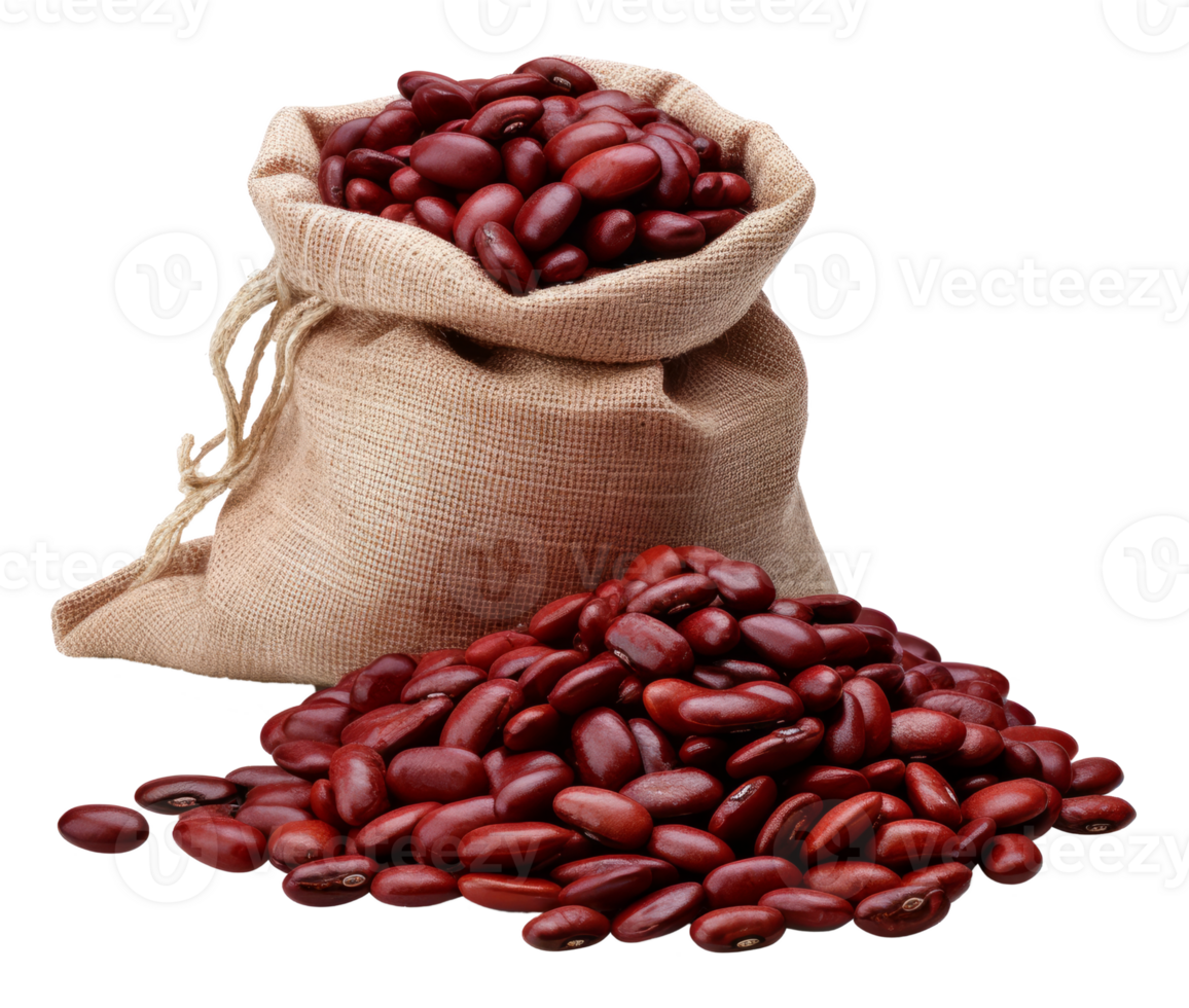 red bean isolated on transparent background png