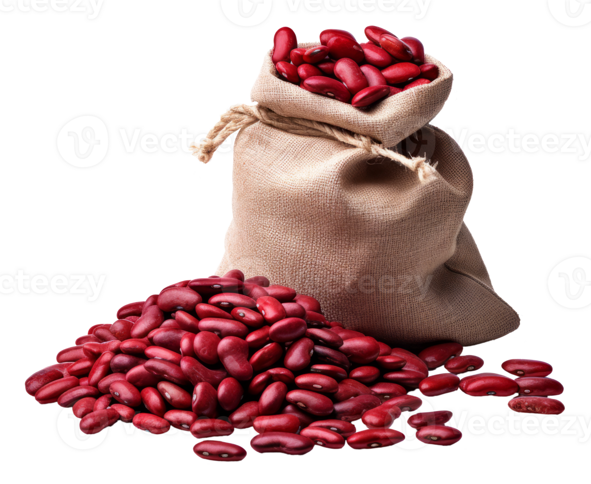 red bean isolated on transparent background png