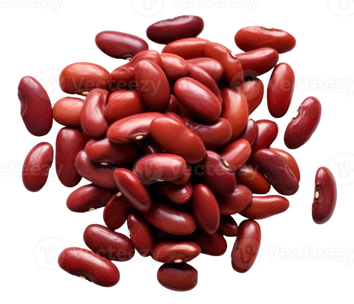 red bean isolated on transparent background png