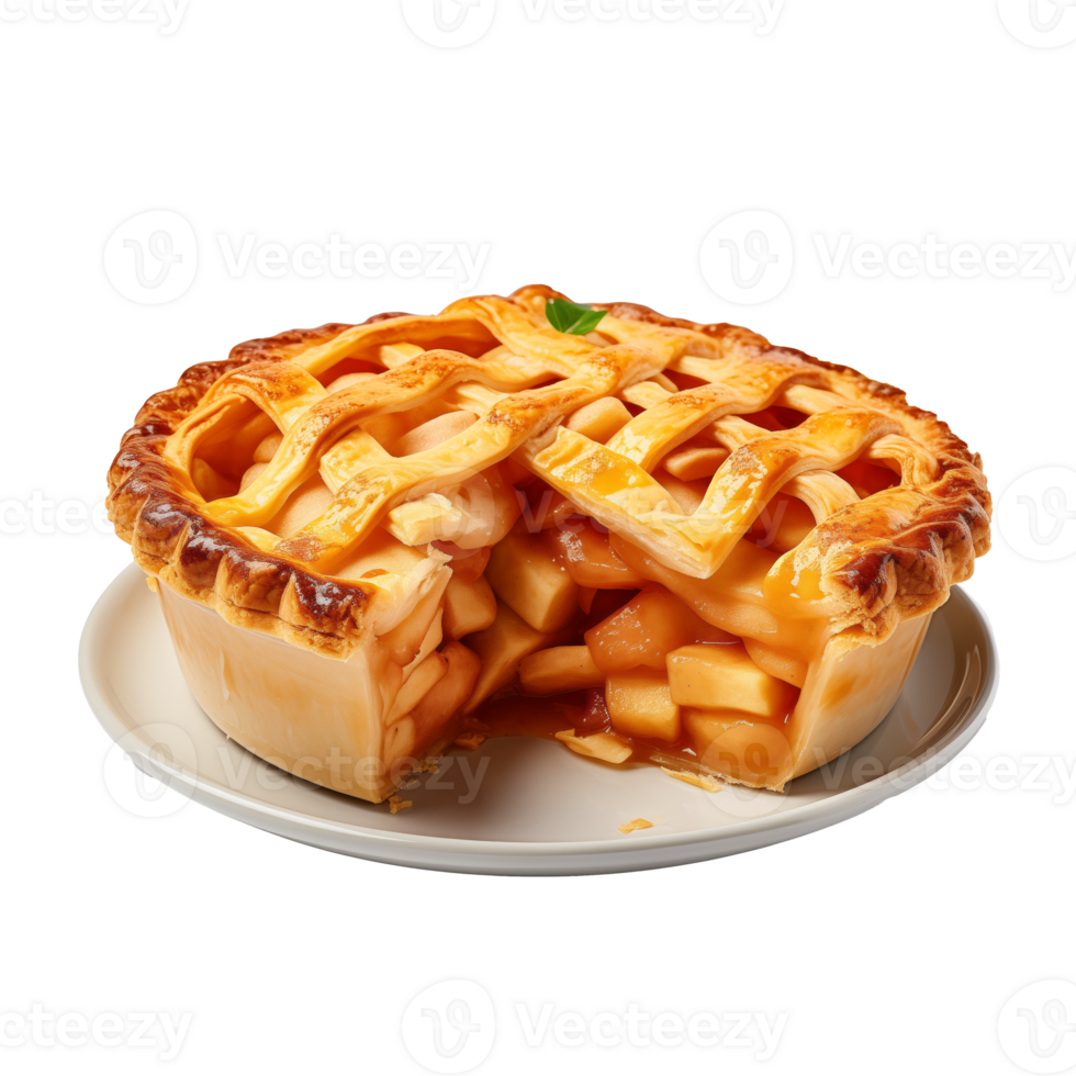 homemade pie delicious food isolated on a transparent background png